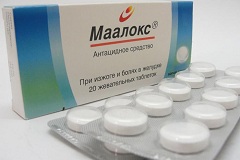 Таблетки и суспензия Маалокс: инструкция по применению 