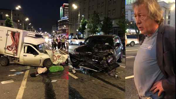 Ярмольник угодил в серьезную аварию на перекрестке в столице: актер был за рулем автомобиля Mercedes
