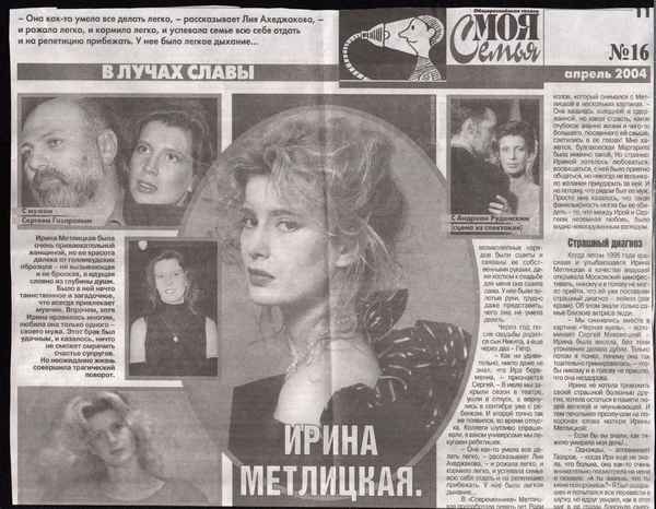  Актриса ирина метлицкая биография личная жизнь