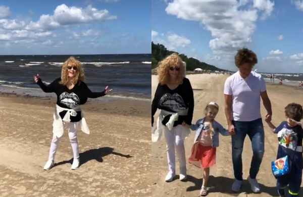 Алла Пугачева и Максим Галкин с детьми вышли на прогулку: помолодевшая Примадонна наслаждается отдыхом у моря